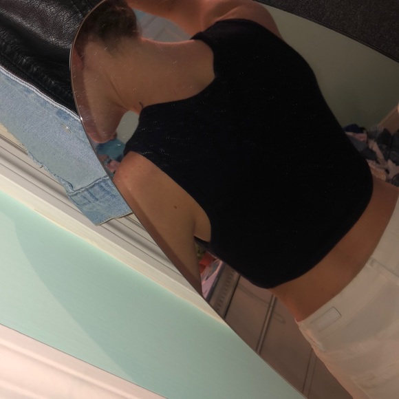 Silence + Noise, Lattice Crossed crop top - Picture 3 of 4